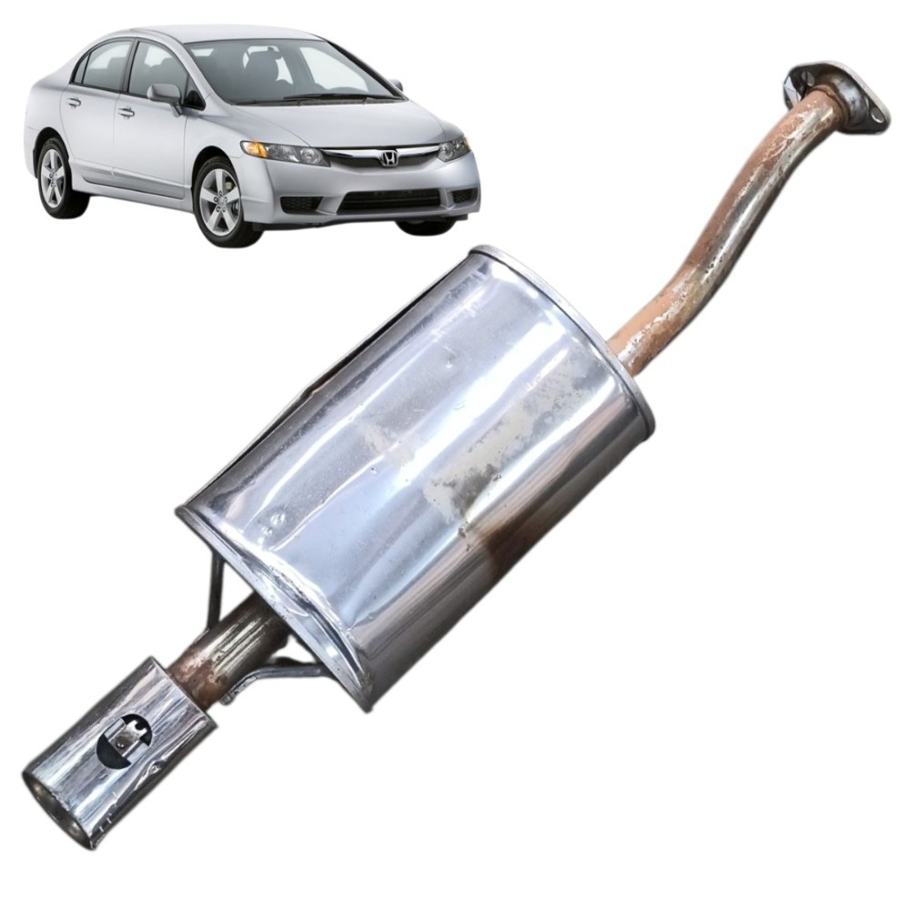 Silencioso abafador escapamento Honda Civic G8 2007 2008 09
