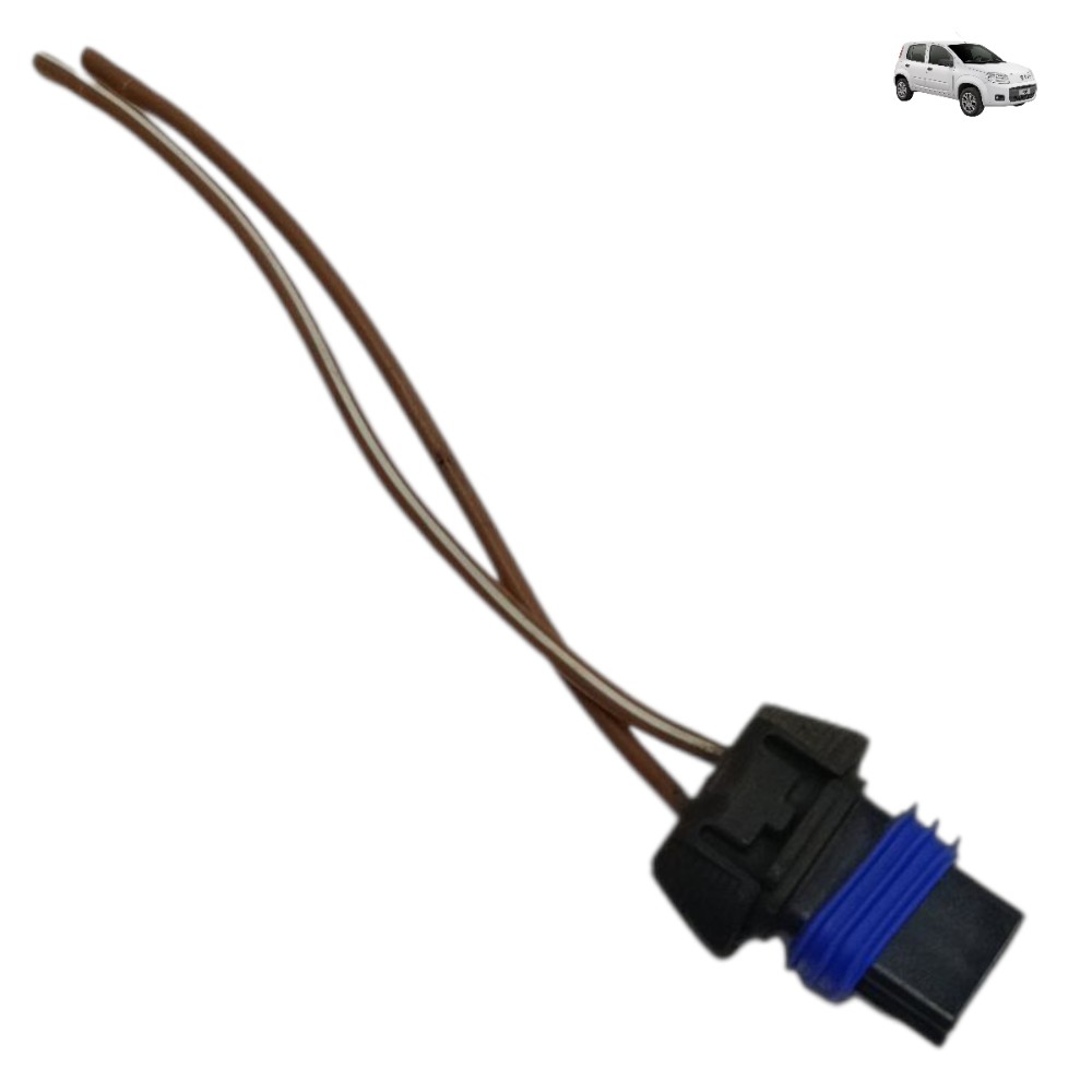 Plug conector motor vidro dianteiro Fiat Uno Vivace 2013 14 1