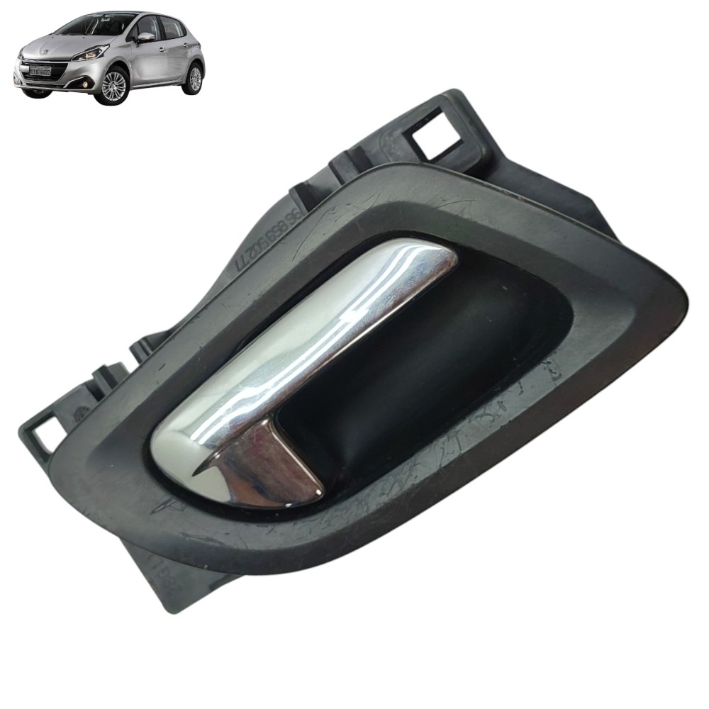 Maçaneta Interna Lado Direito Peugeot 308 2011 2012 2013 14 Preto Dianteira/traseira 1