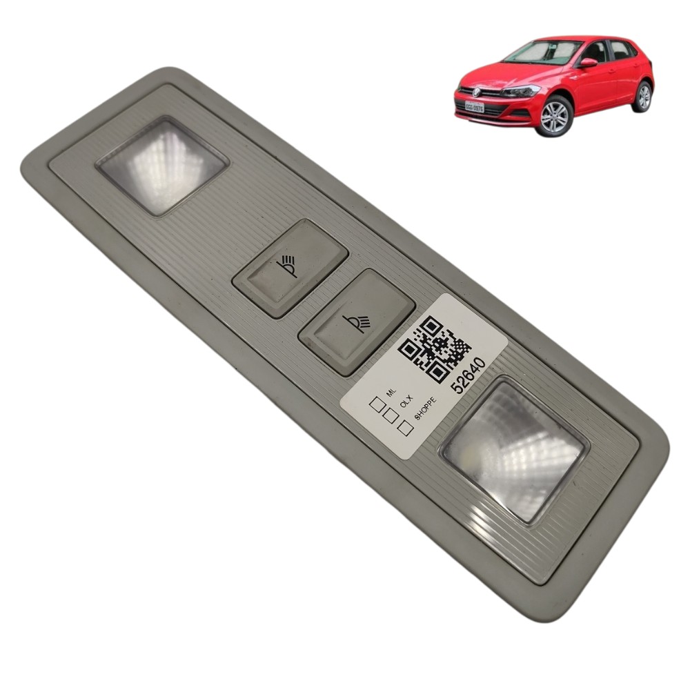 Luz teto traseiro cortesia  vw polo virtus nivus 2019 2020 1