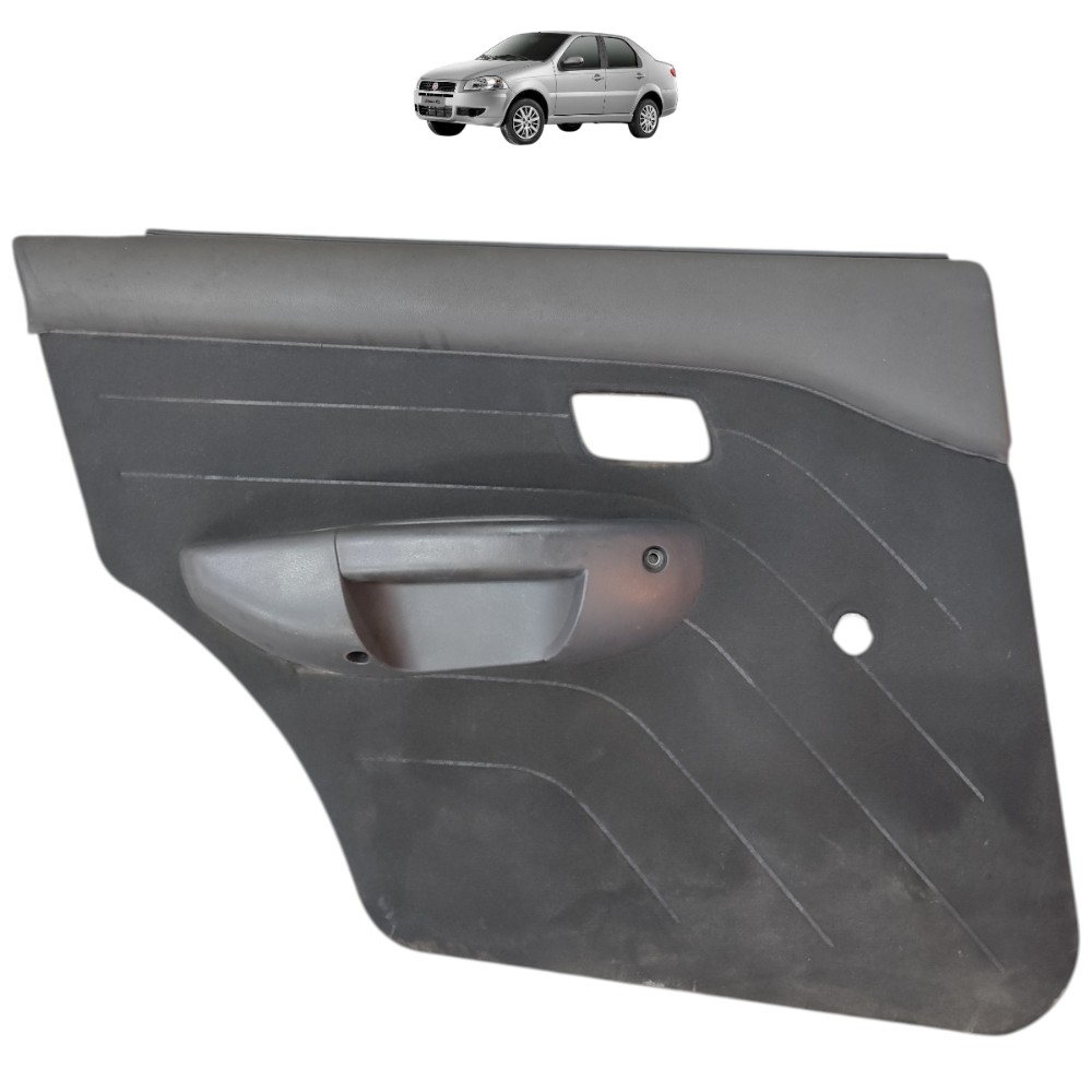 Forro Porta Traseira Esquerda Fiat Siena Palio 2008 2009 10 Cinza