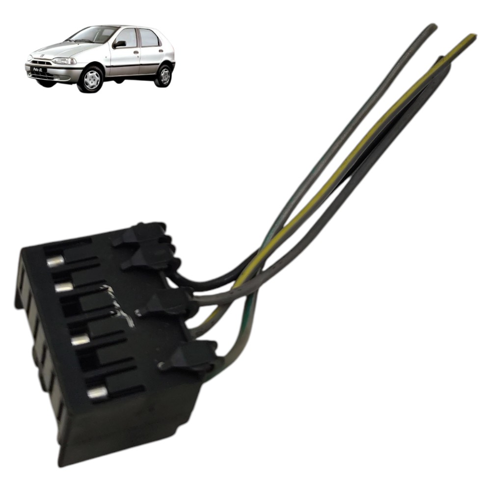 Plug motor limpador parabrisa Fiat Palio Siena 1996 1997 98 1