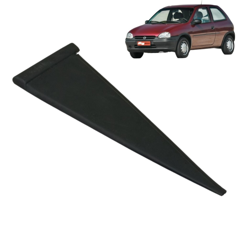 Moldura externa traseira esquerda gm corsa 1997 até 2001