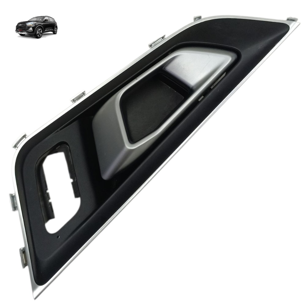 Maçaneta Interna Dianteira Esquerda Chery Tiggo 5x 2025 2024 – Preto E Prateado – Dianteira 1
