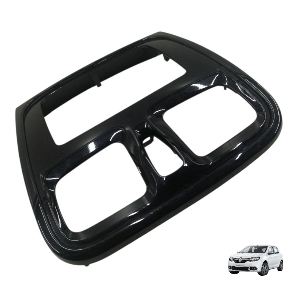 Moldura central painel Renault Sandero 2016 2017 2018 2019