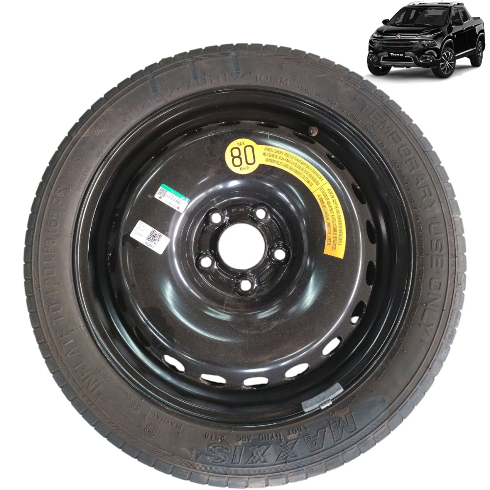 Estepe fino aro 17 Fiat toro 1.8 2018 2019 2020