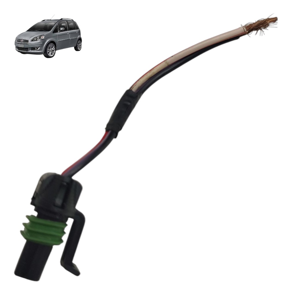 Plug conector motor vidro dianteiro Fiat Idea 2012 2013 2014 1