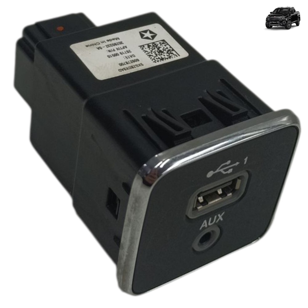 Entrada Usb Auxiliar Painel Fiat Toro 2018 2019 2020 2021 1