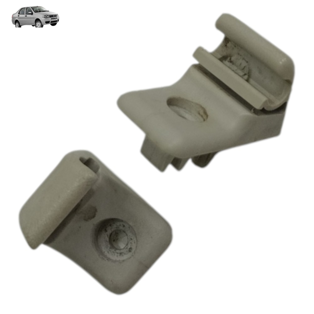 Par suporte gancho quebra sol Fiat Siena Palio 2008 2009 10