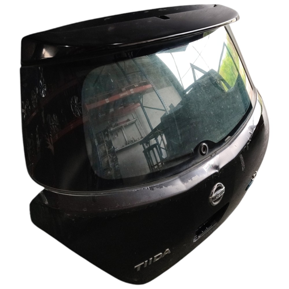 Tampa Traseira Nissan Tiida 2012 2011 2010 2009 2008 2007 06 Preto 3