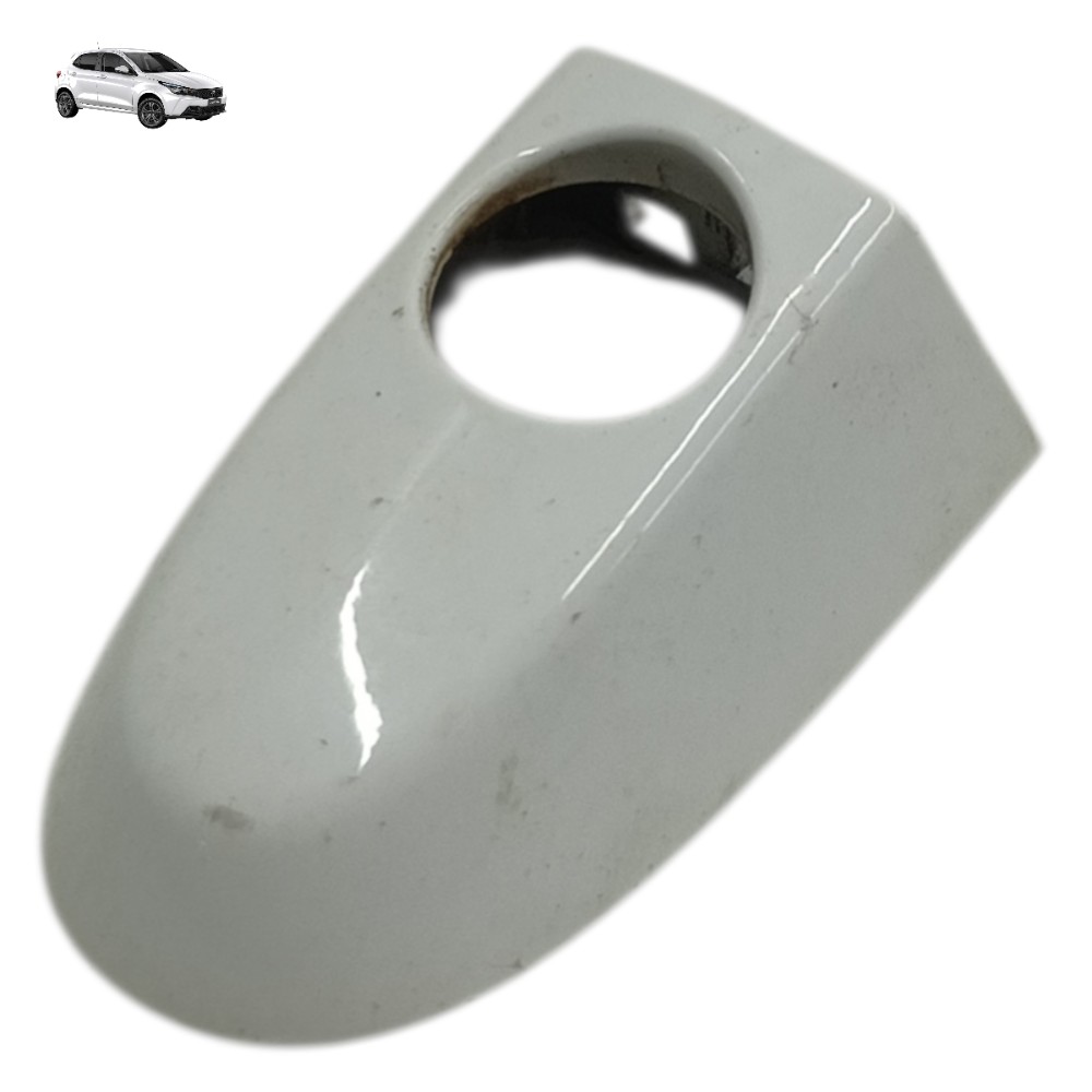 Acabamento Moldura Miolo Chave Porta Esquerda Fiat Argo 2024 Branco 1