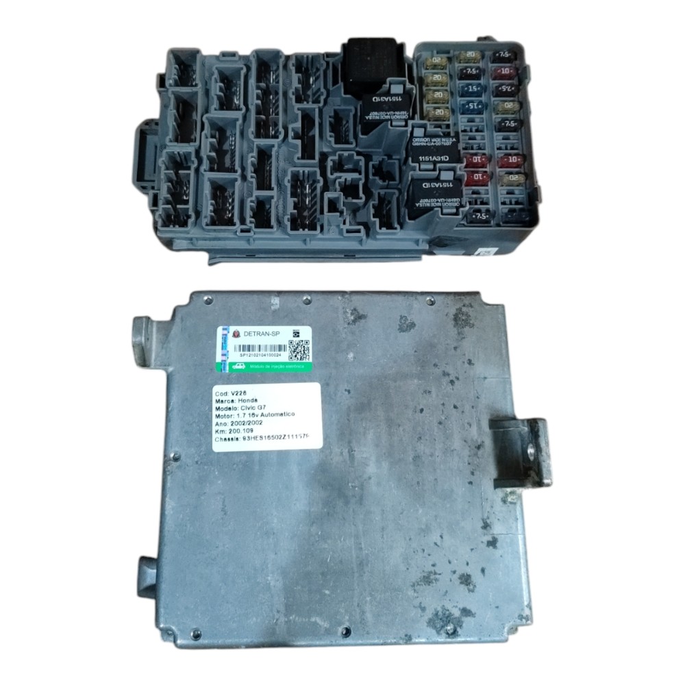 Kit Code Modulo Injeção Honda Civic 1.7 Aut2001 2002 4