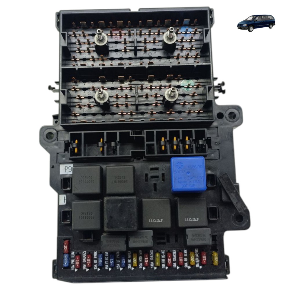 Caixa Fusível Chrysler Grand Caravan 3.8 V6 1998 1999 2000 1
