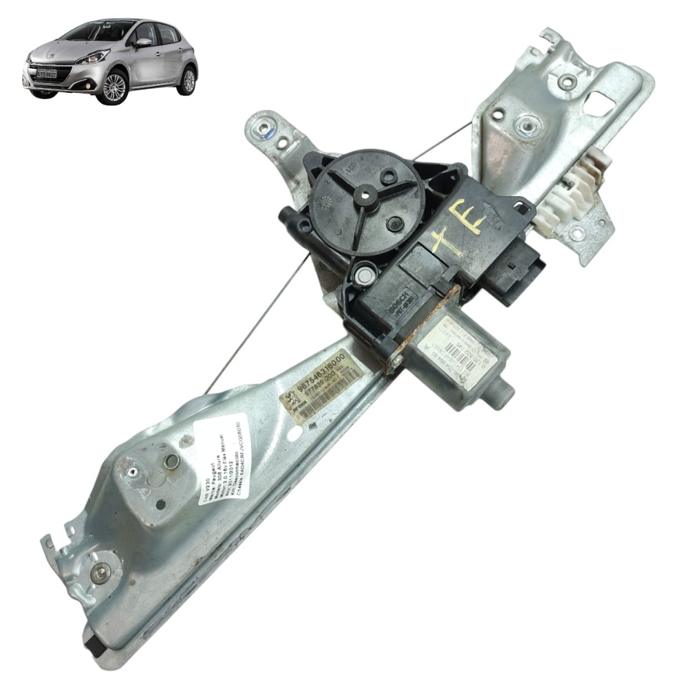 Motor Maquina Vidro Traseiro Esquerdo Peugeot 308 2011 2012 1