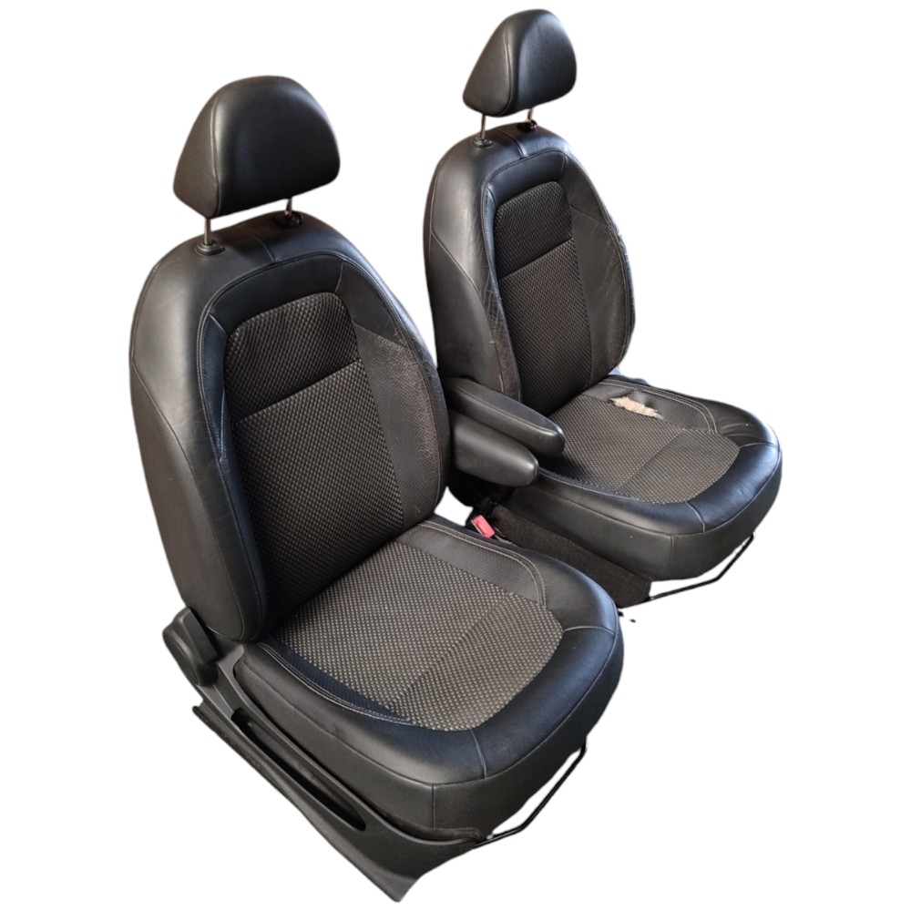 Jogo Banco Tecido Couro Citroen Aircross 2011 2012 2013 2014 Cinza Escuro quase Preto 2
