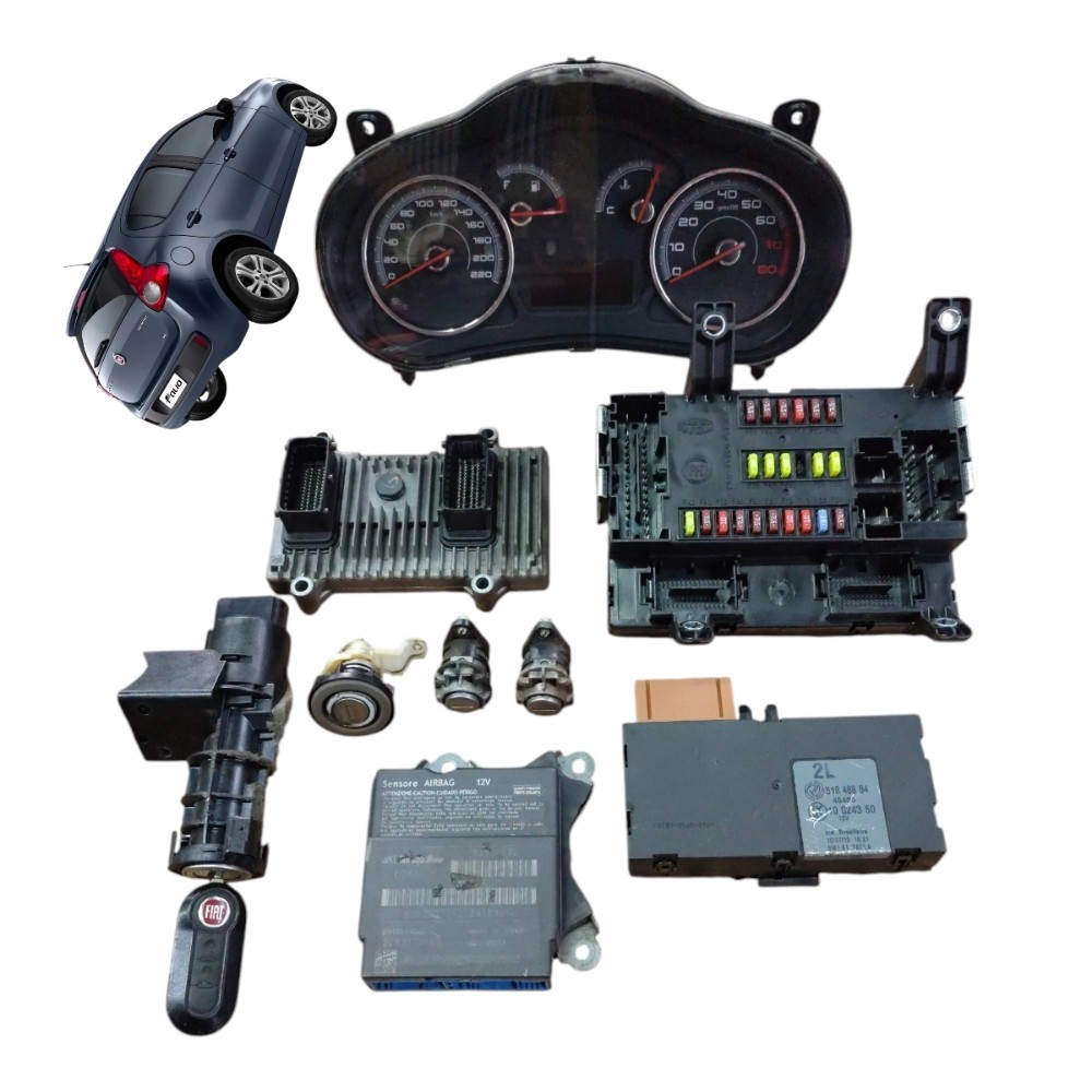 Kit Code Módulo Injeção Fiat Palio Attractive 1.4 Evo 2013