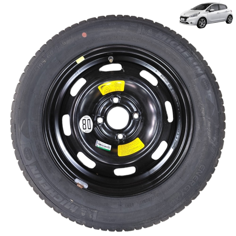 Roda ferro estepe aro 15 4×108 Peugeot 208 2014 2015 2016 17 1