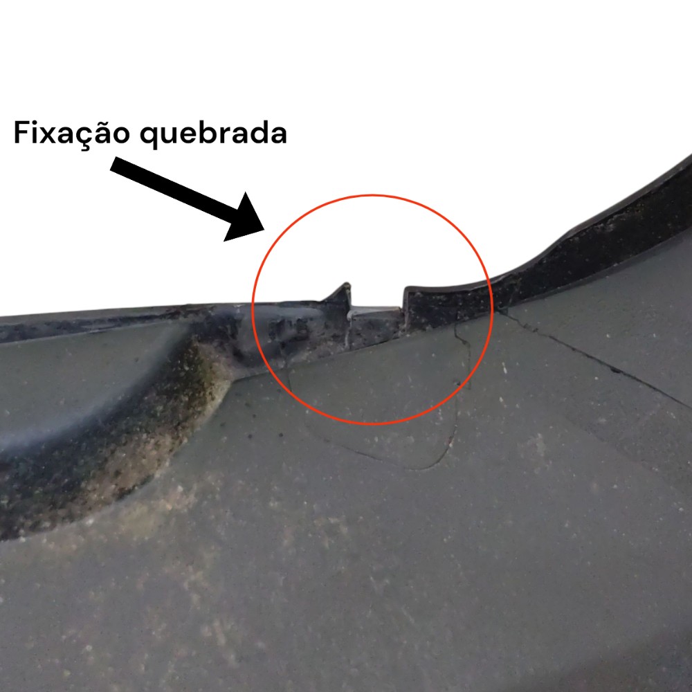 Parachoque Traseiro Vw Fox 2010 2009 2008 2007 2006 Detalhe 7
