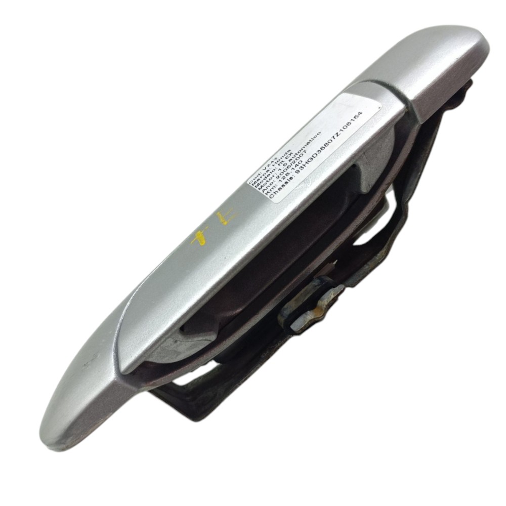Maçaneta Externa Traseira Esquerda Honda Fit 2004 Á 2008 Prata Traseira 4