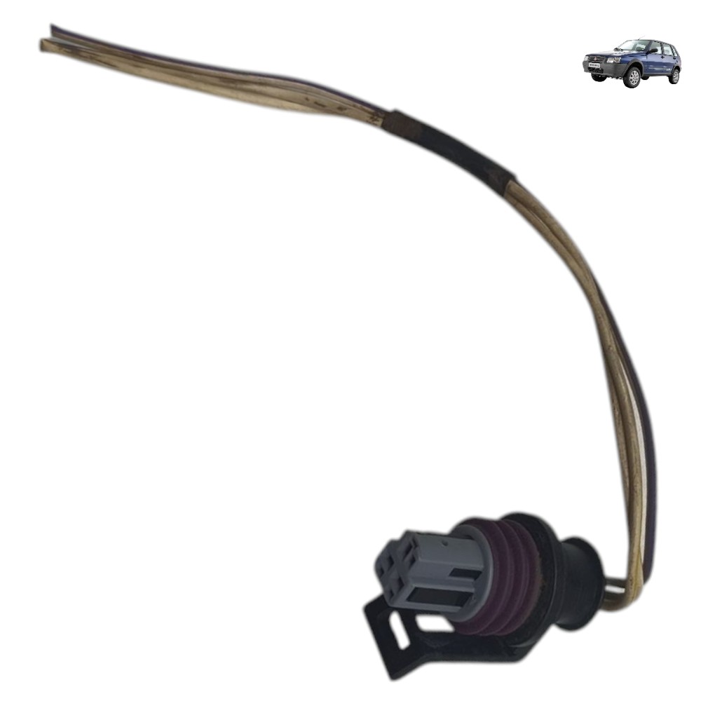 Plug Conector Sensor Pressão Mangueira Ar Fiat Uno Fire 2010 1