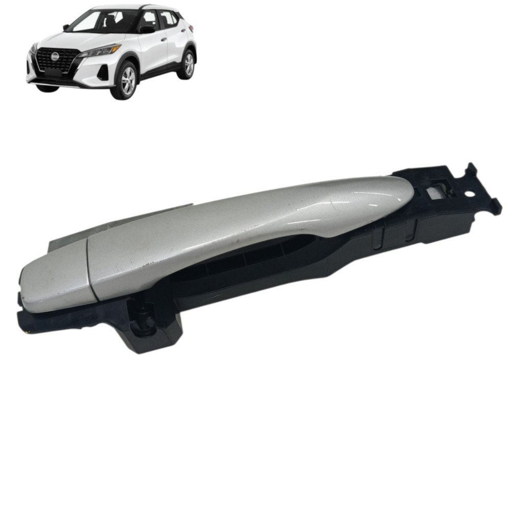 Maçaneta Externa Traseira Direita Nissan Kicks 2024 2023 Preto/prata Traseira