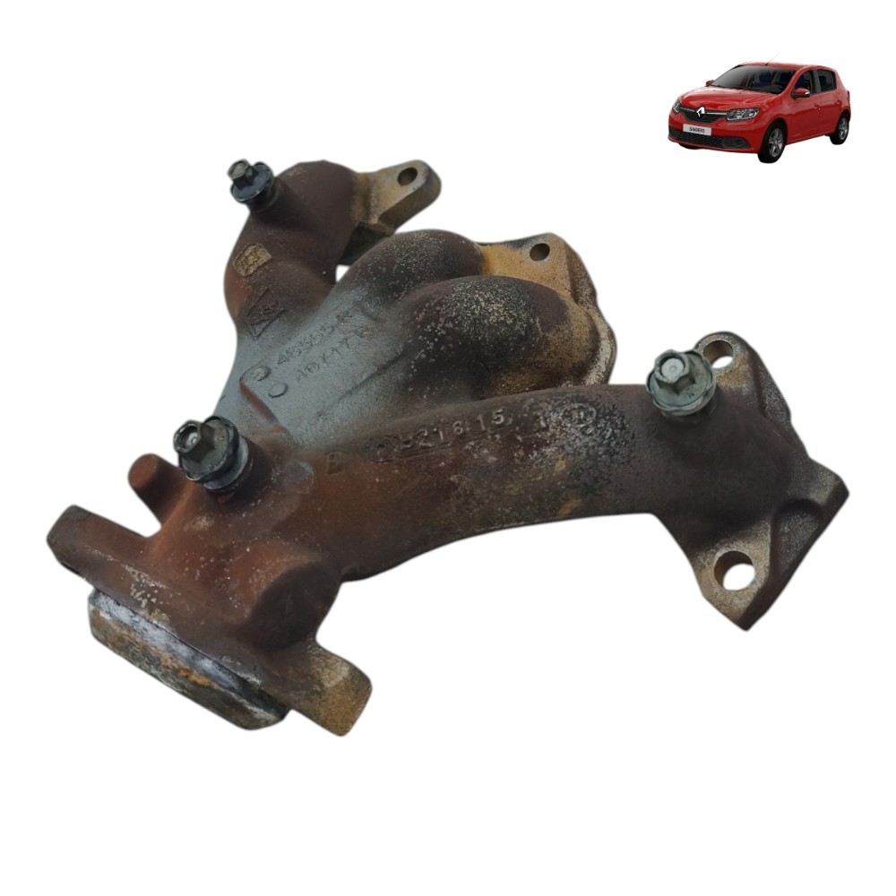 Coletor escape Renault Sandero Logan 1.6 8V 2016 2017 2018 1