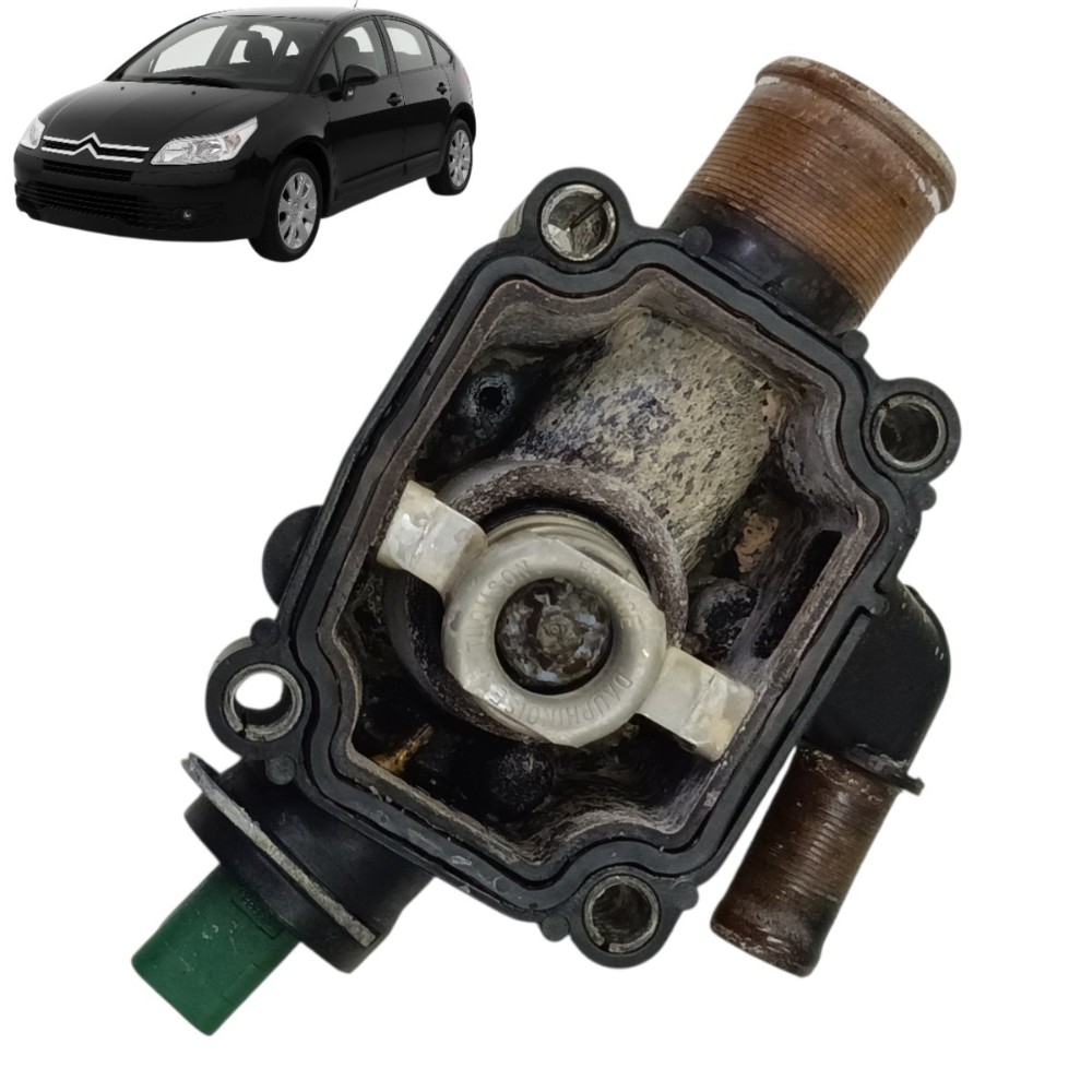 Carcaça Válvula Termostática Citroen C4 1.6 16v 2010 2011 13