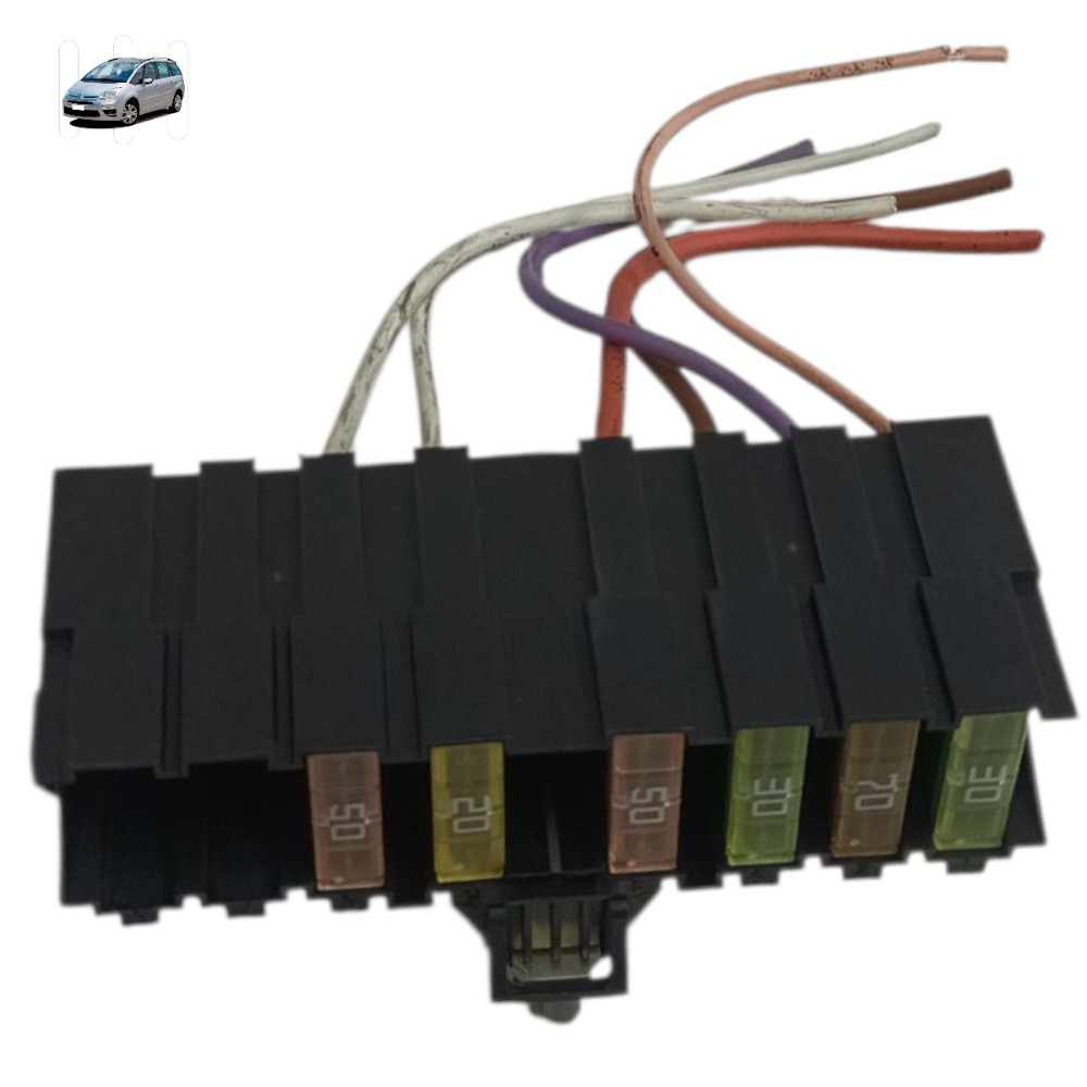 Caixa fusível relê maior Citroen Grand C4 2.0 aut 2008 2009 1