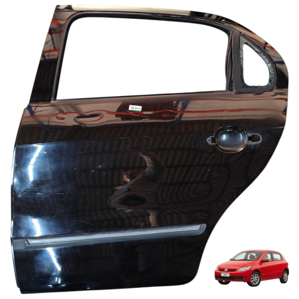 Porta traseira esquerda VW Gol G5 G6 G7 detalhe