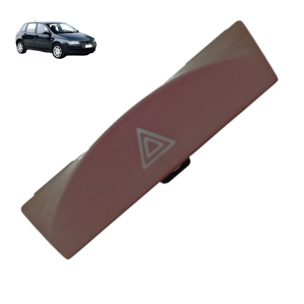 Botão Pisca Alerta Fiat Stilo 2003 2004 2005 2006 2007 2008 Vermelho 1