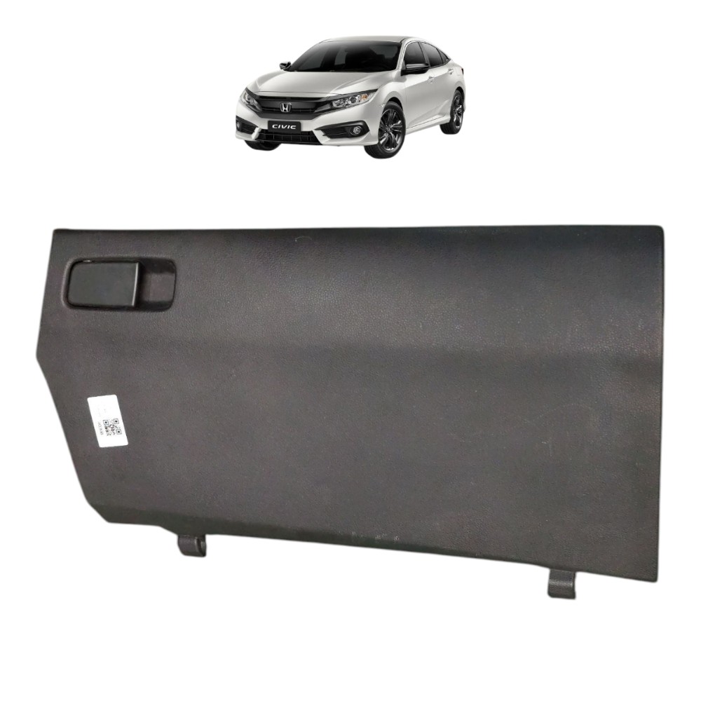 Tampa Porta Luvas Honda Civic G10 2017 2018 2019 Cor Preto 1