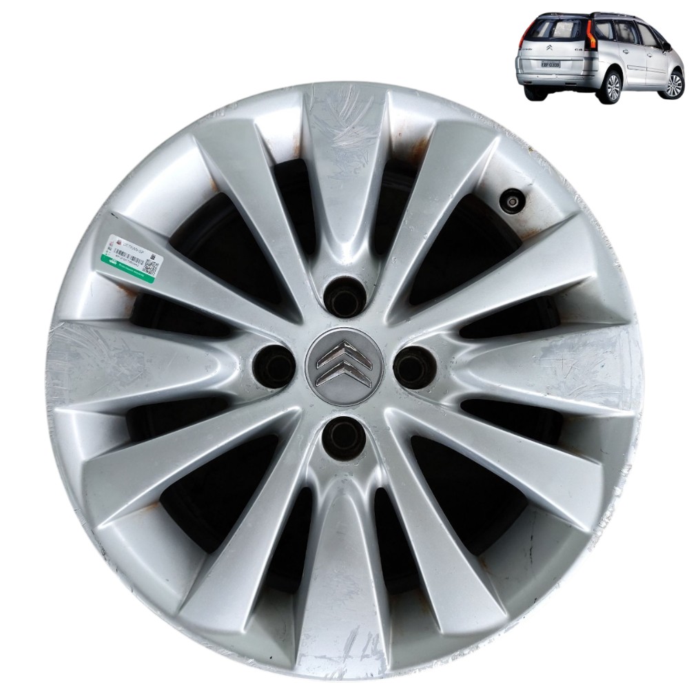 Roda Liga Avulsa Aro 16 4×108 Citroen Grand C4 Picasso 2008 – Prata 1