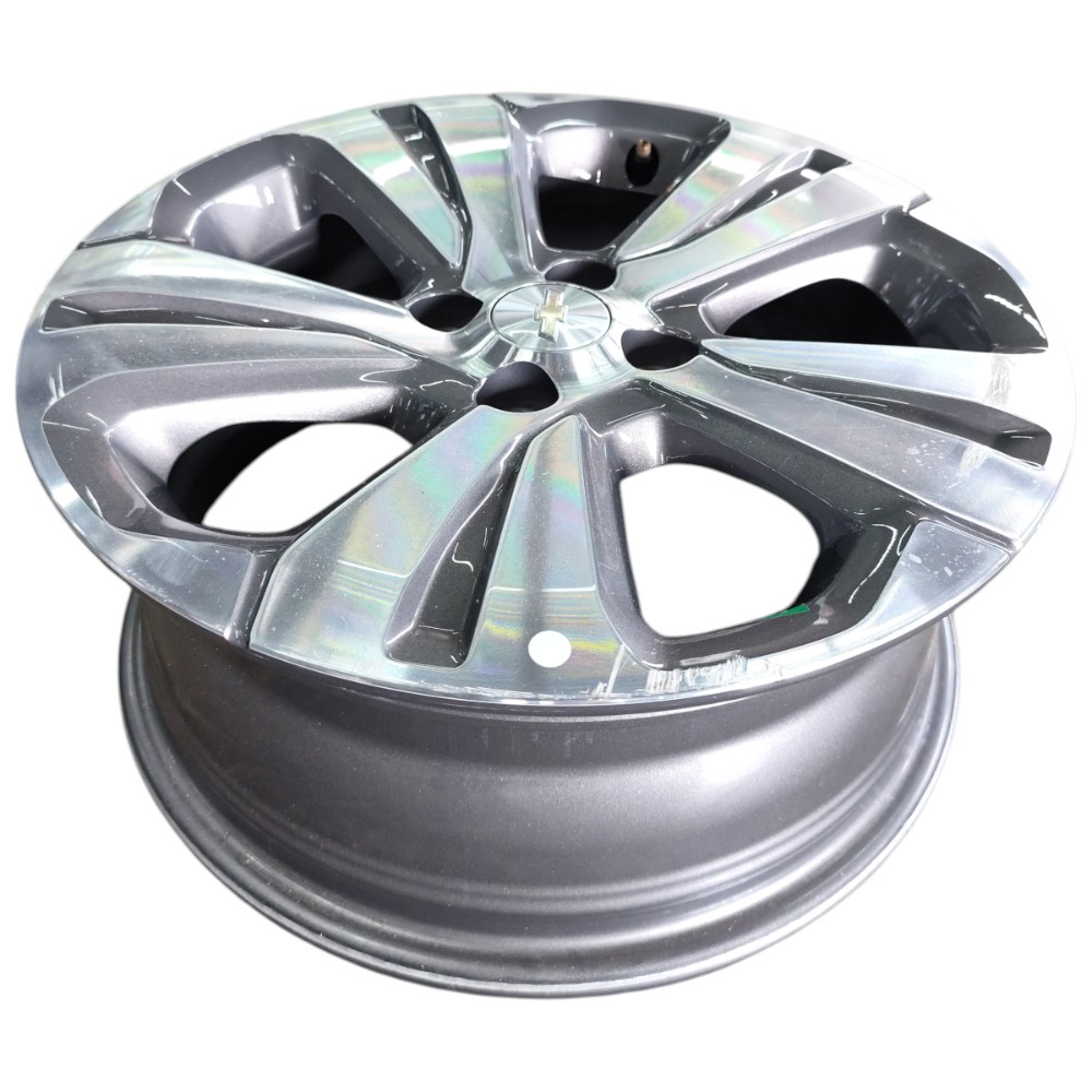 Jogo Roda Aro 16 4×100 Gm Spin Cobalt Onix Prisma Montana Prata 9