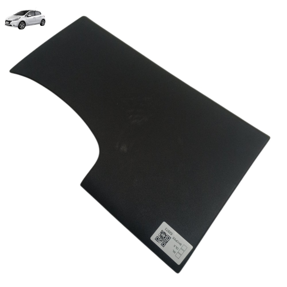 Acabamento Inferior Painel Peugeot 208 2014 2015 2016 2017 Preto Moldado 1