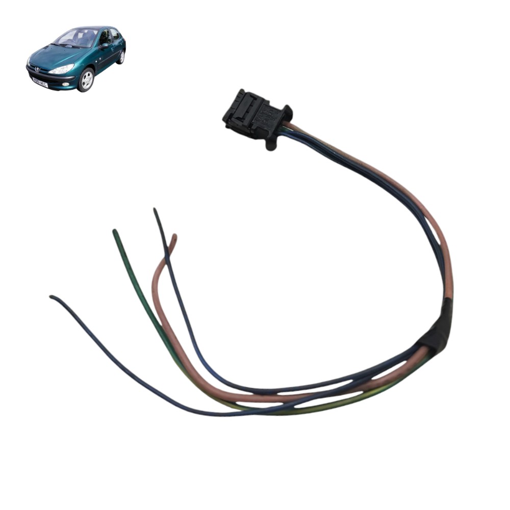 Plug conetor relogio digital painel peugeot 206 2001 2002 1