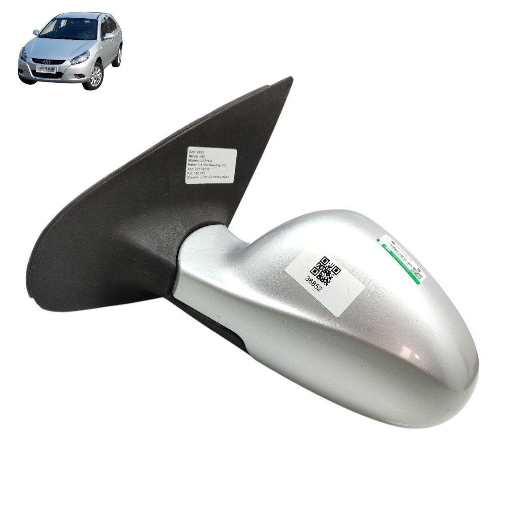 Retrovisor elétrico esquerdo JAC J3 2011 2012 2013 2014 2015 1