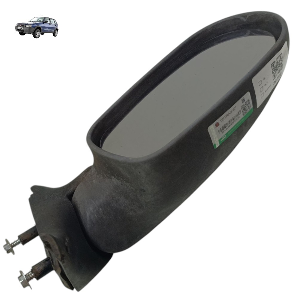 Retrovisor Esquerdo Manual Fiat Uno 2007 2008 2009 2010 2011 1