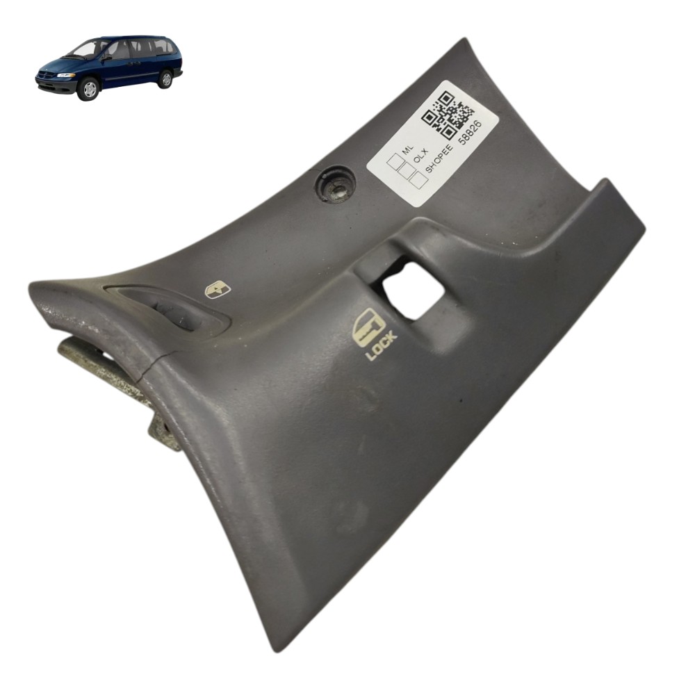 Moldura Botão Porta Dianteira Direita Chrysler Caravan 2000 1