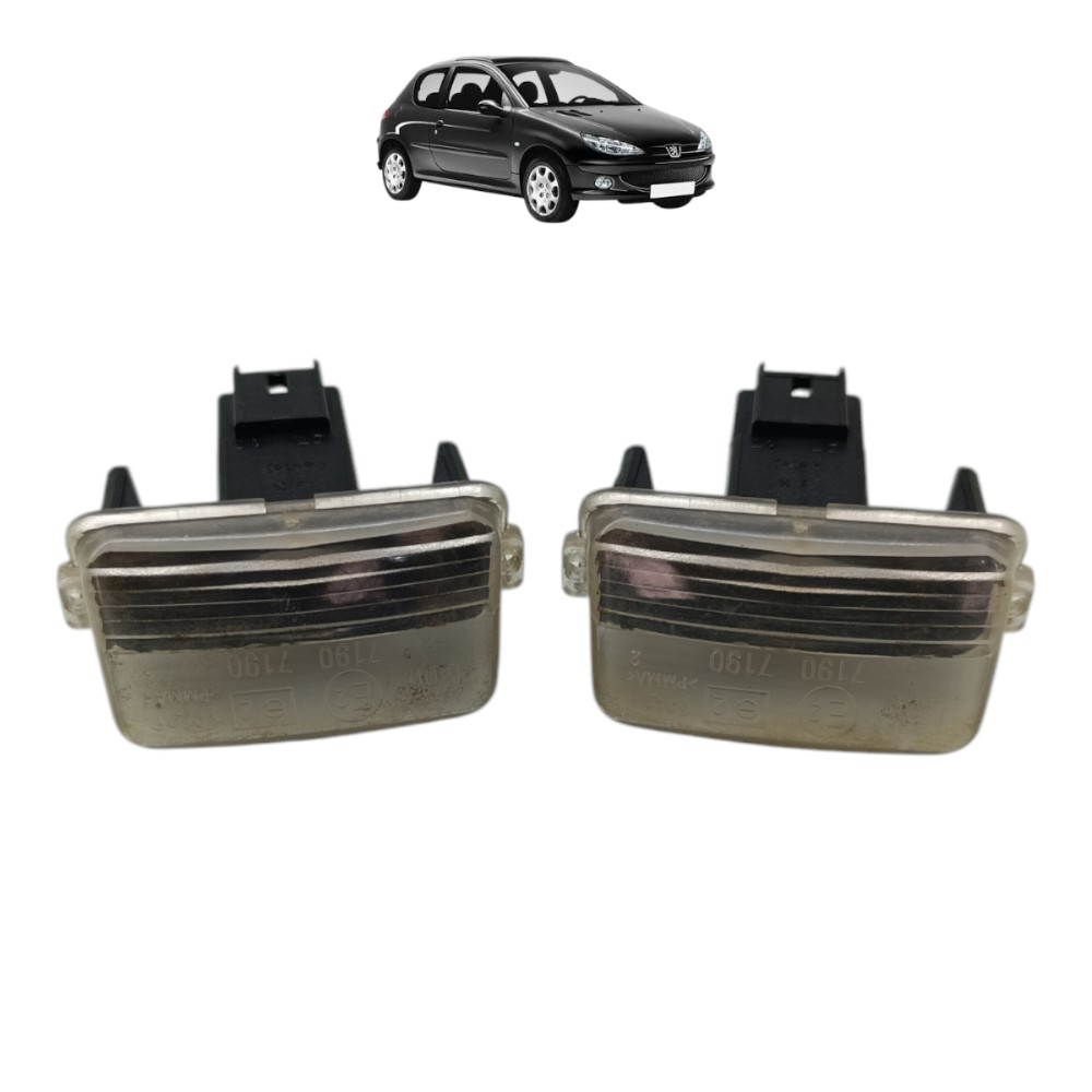 Par Luz Placa Traseira Peugeot 206 2007 2008 2009 2010 2011 1