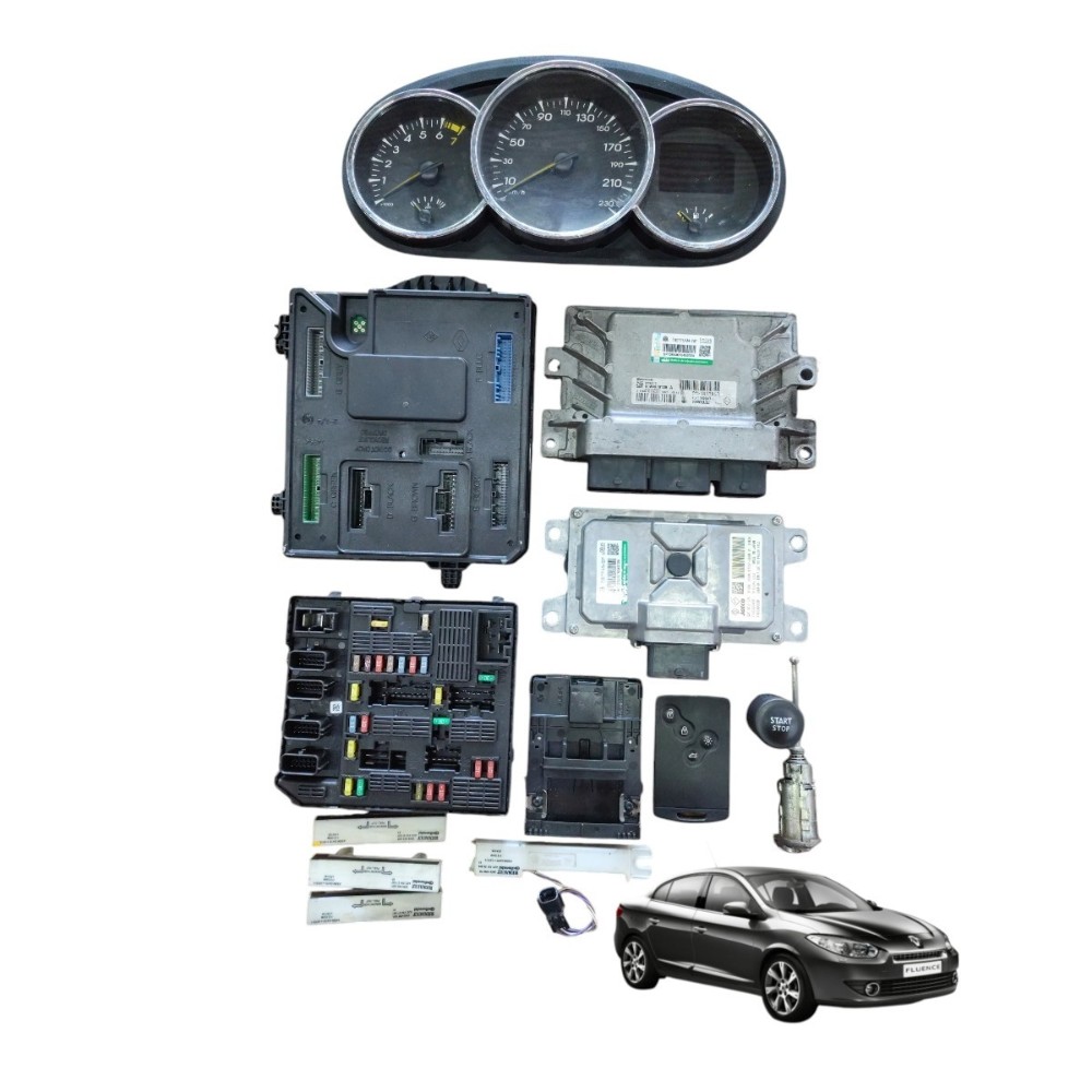 Kit code módulo injeção Renault fluence 2.0 AT Start 2012 13