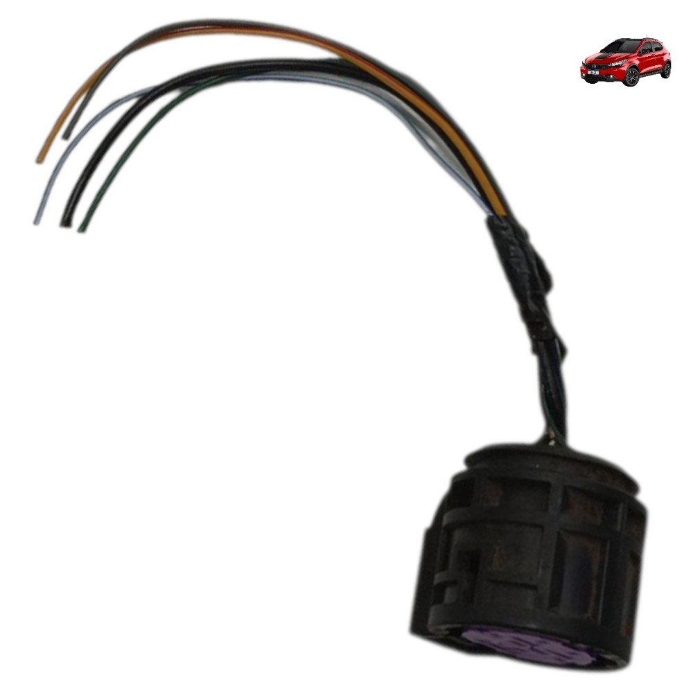 Plug Conector Farol Fiat Argo 2017 2018 2019 2020 2021 1