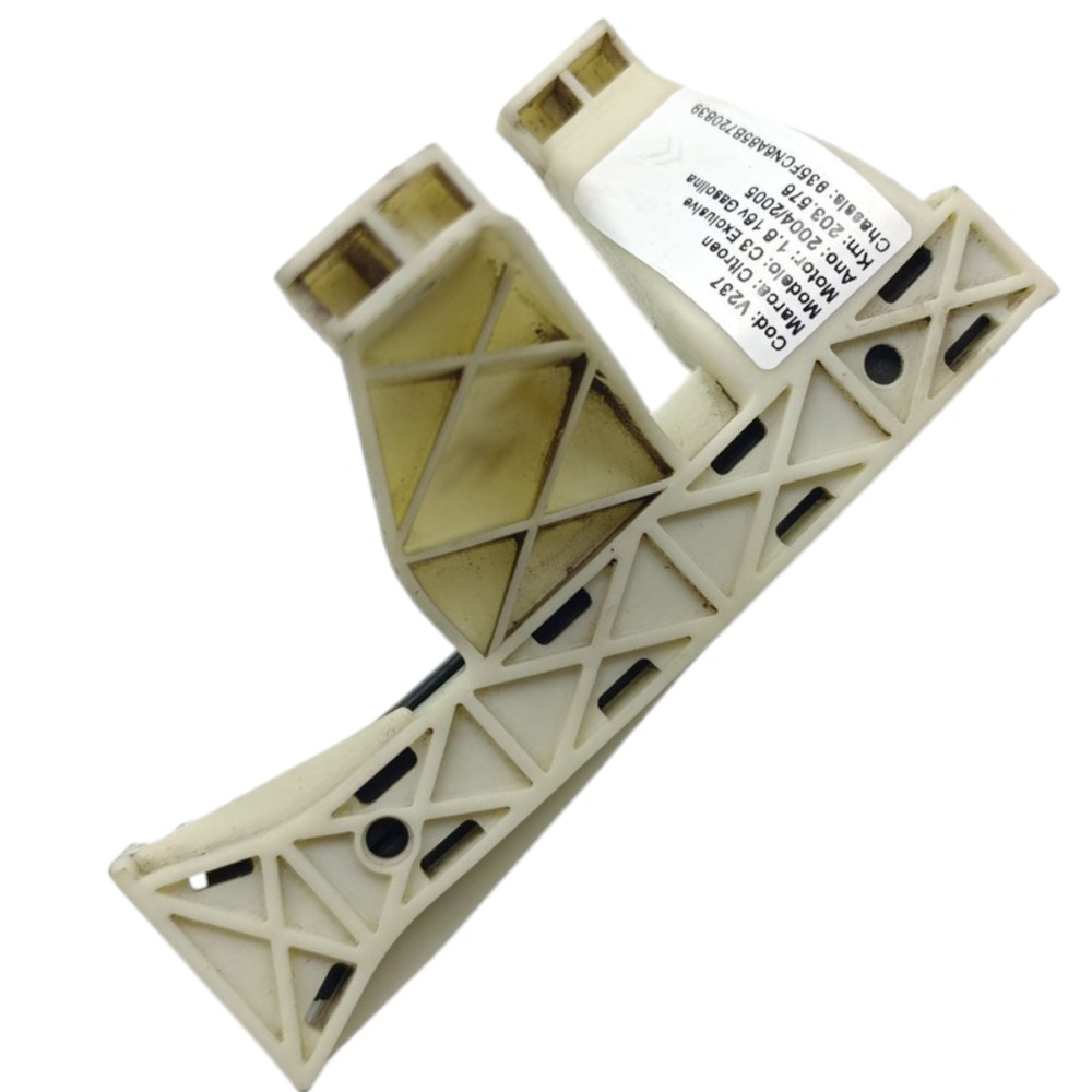 Guia Vidro Porta Traseira Esquerda Citroen C3 2004 2005 2006 Branco 2