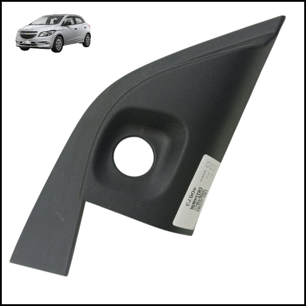 Acabamento Interno Retrovisor Direito Gm Onix Joy 2013 2019 Preto 1