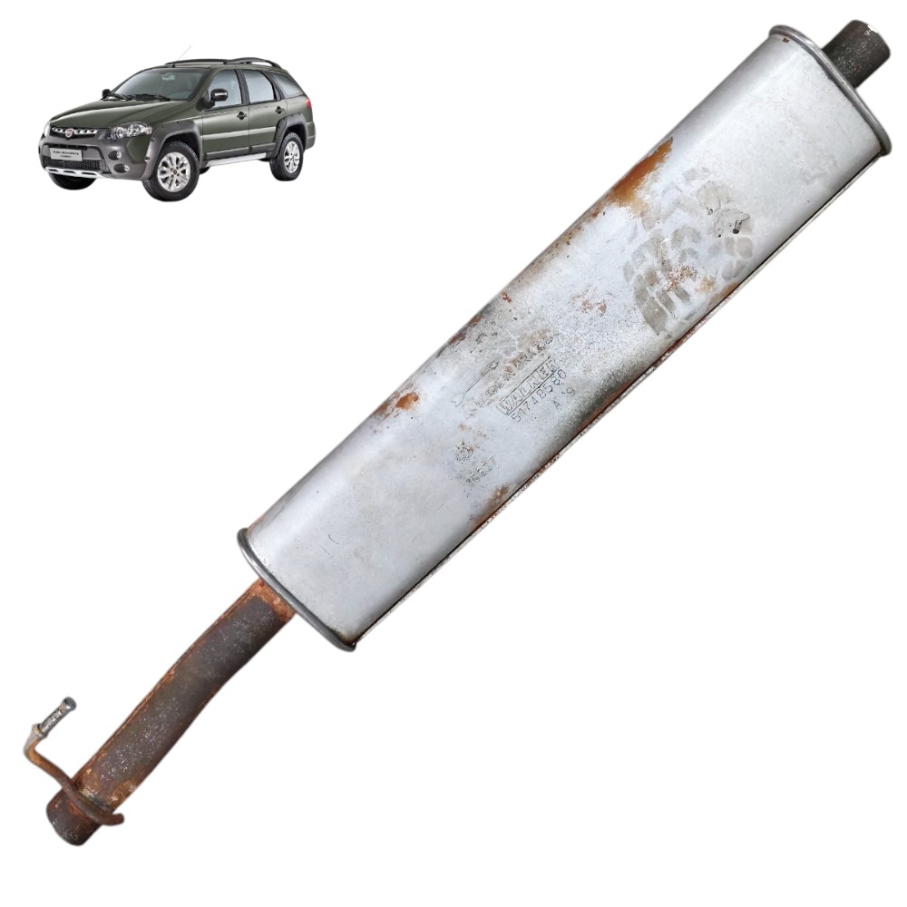 Escapamento intermediário Fiat Palio Adventure 2010 2011 12