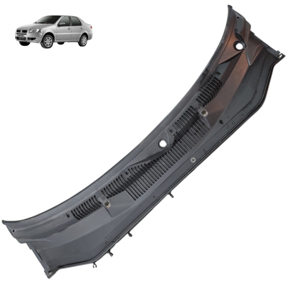 Grade Churrasqueira Fiat Siena Palio 2008 2009 2010 2011 12 Preto Plástico 1