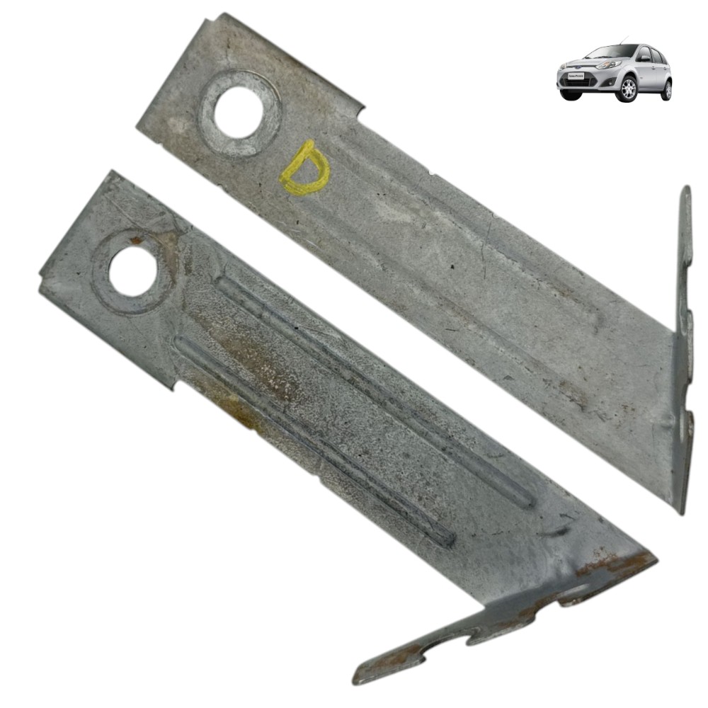 Par Suporte Sensor Abs Traseiro Ford Fiesta 2011 2012 2013 Prata 1