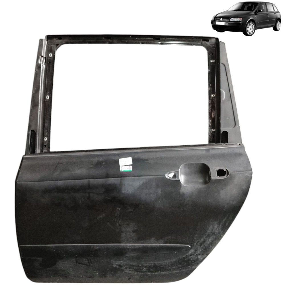 Porta Traseira Esquerda Fiat Stilo 2003 2004 2005 2006 2007 Traseira Esquerda Preto 1