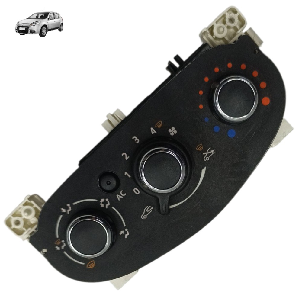 Comando ar condicionado Renault Sandero Logan 2012 2013 2014 1