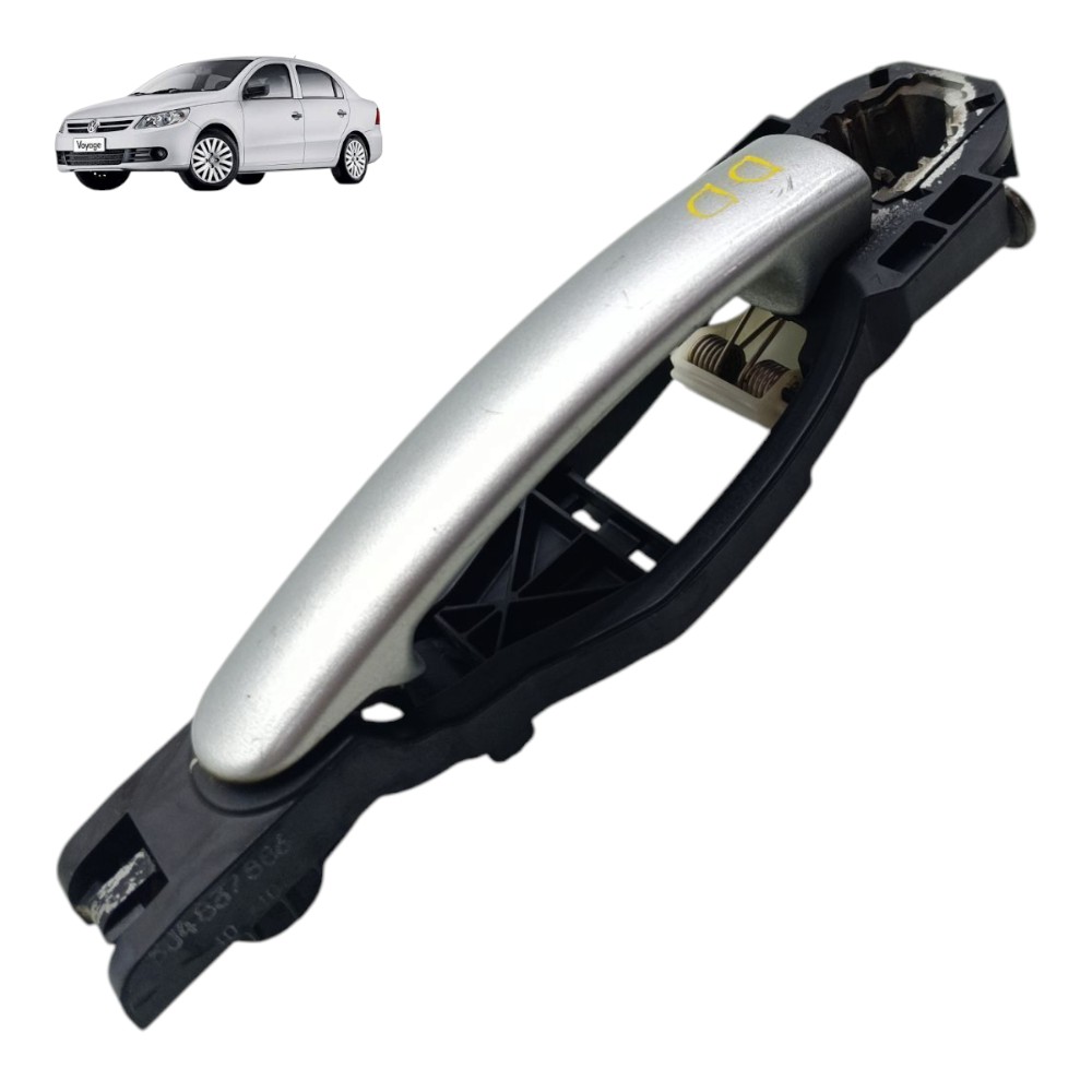 Maçaneta Externa Dianteira Direita Vw Voyage Gol Saveiro G5 Prata 1