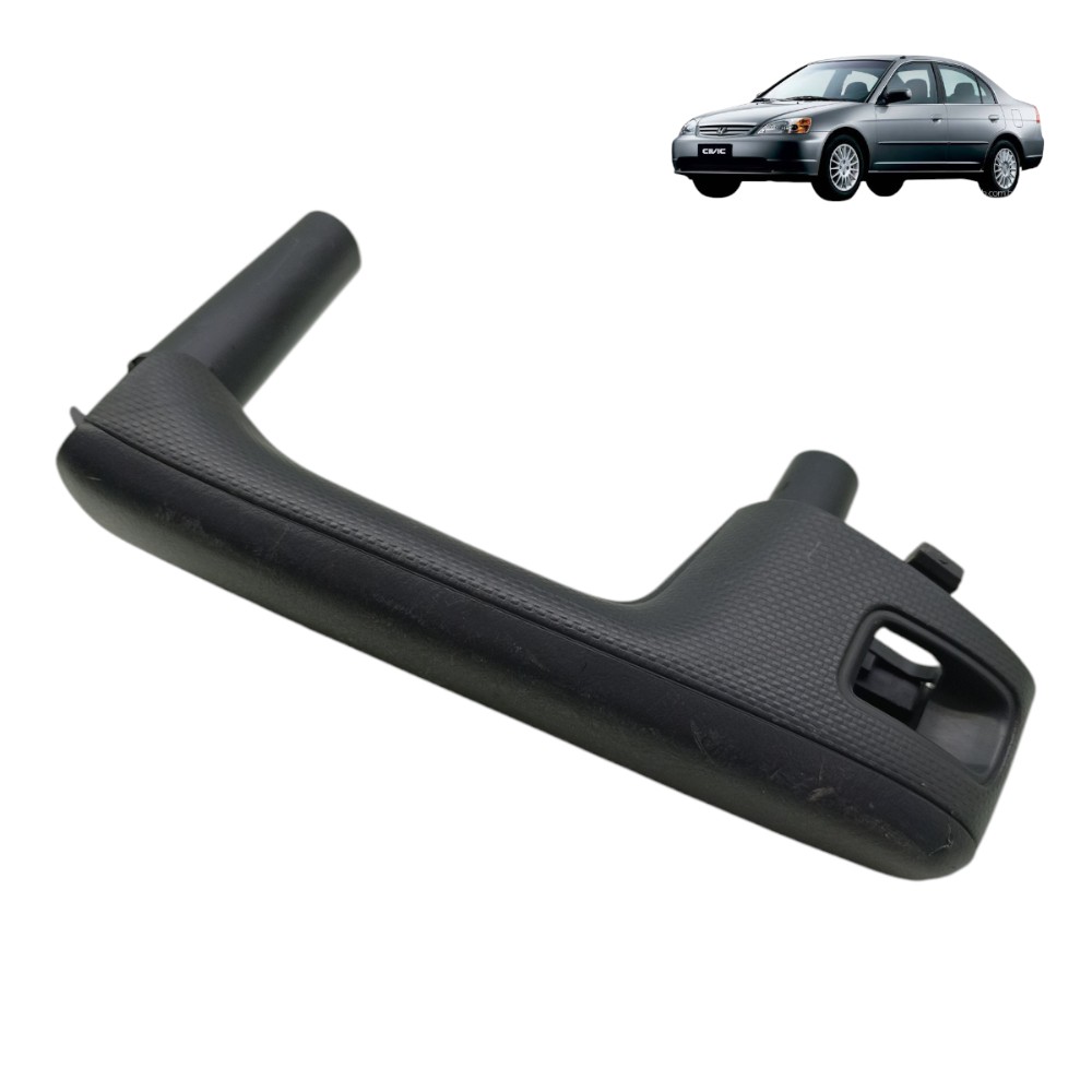 Puxador Porta Traseira Esquerda Honda Civic G7 2001 02 03 04 Cinza Traseira 1